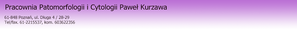 Logo Pracownia Patomorfologii i Cytologii Paweł Kurzawa